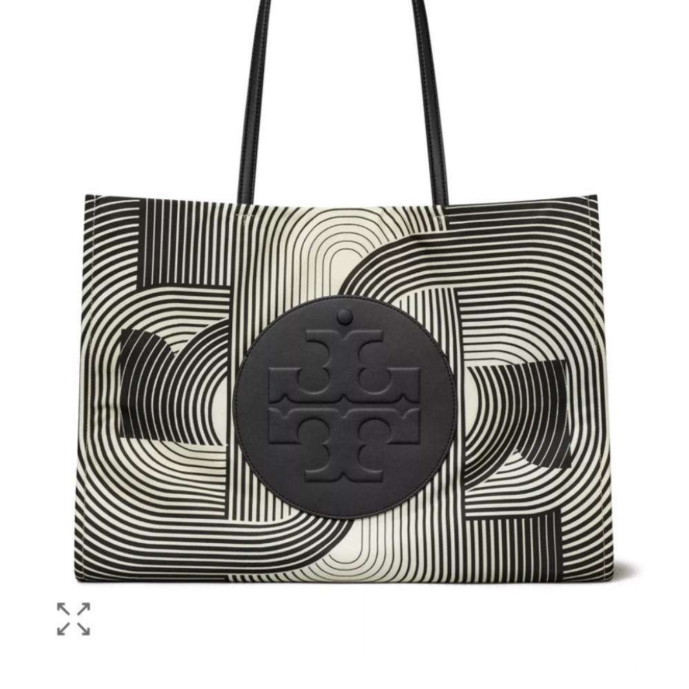 TORY BURCH NWT ELLA PRINTED TOTE 🆕 🖤